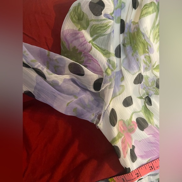 ASOS DESIGN Tall Floral Polka Dot Maxi Dress – Size US 4 (EU 36, UK 8) - Picture 6 of 10